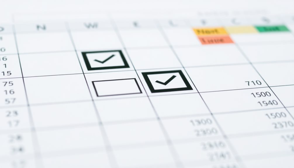 checkboxes in cell insertion