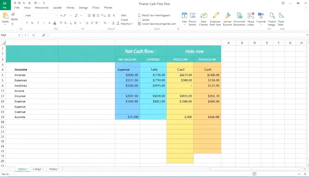 creating excel template setup