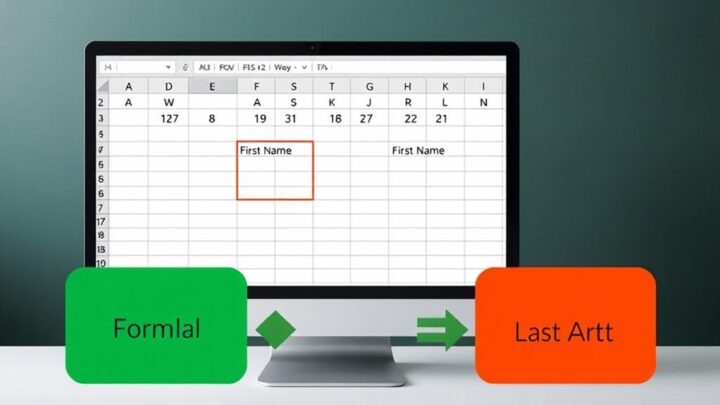 How to Separate First and Last Name in Excel Using Formulas