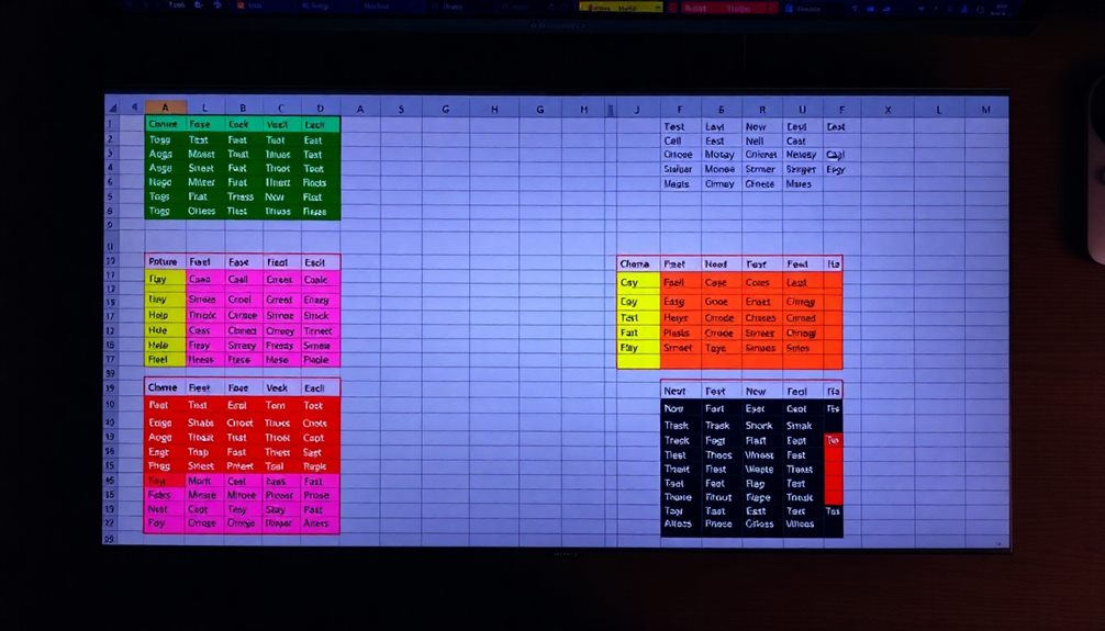 excel strikethrough formatting differences