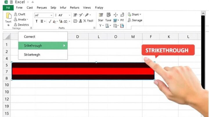 How to Strike Through Text in Excel: Easy Formatting Tricks