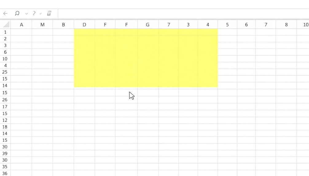 fill unmerged blank cells