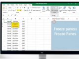 freeze multiple rows tutorial