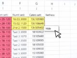 hide columns without data loss