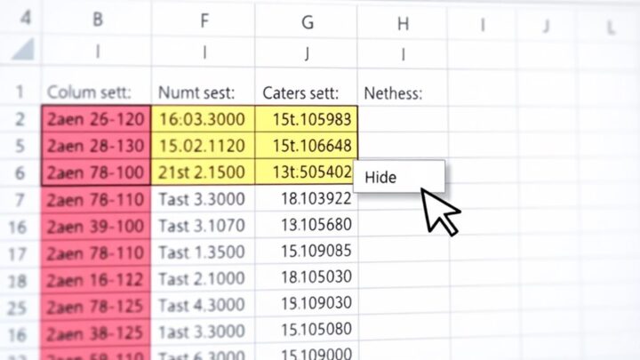 How to Hide Columns in Excel Without Losing Data Integrity