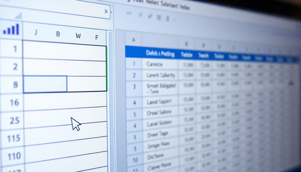 organizing excel spreadsheet information