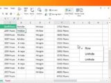 unhide all excel rows