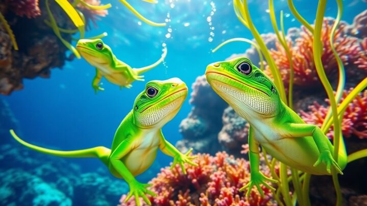 These Adorable Lizards Figured Out a Genius Way to Breathe Underwater