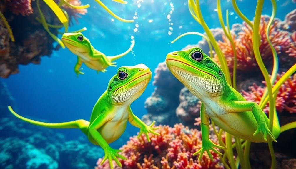 These Adorable Lizards Figured Out a Genius Way to Breathe Underwater